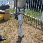 雨量計の交換作業